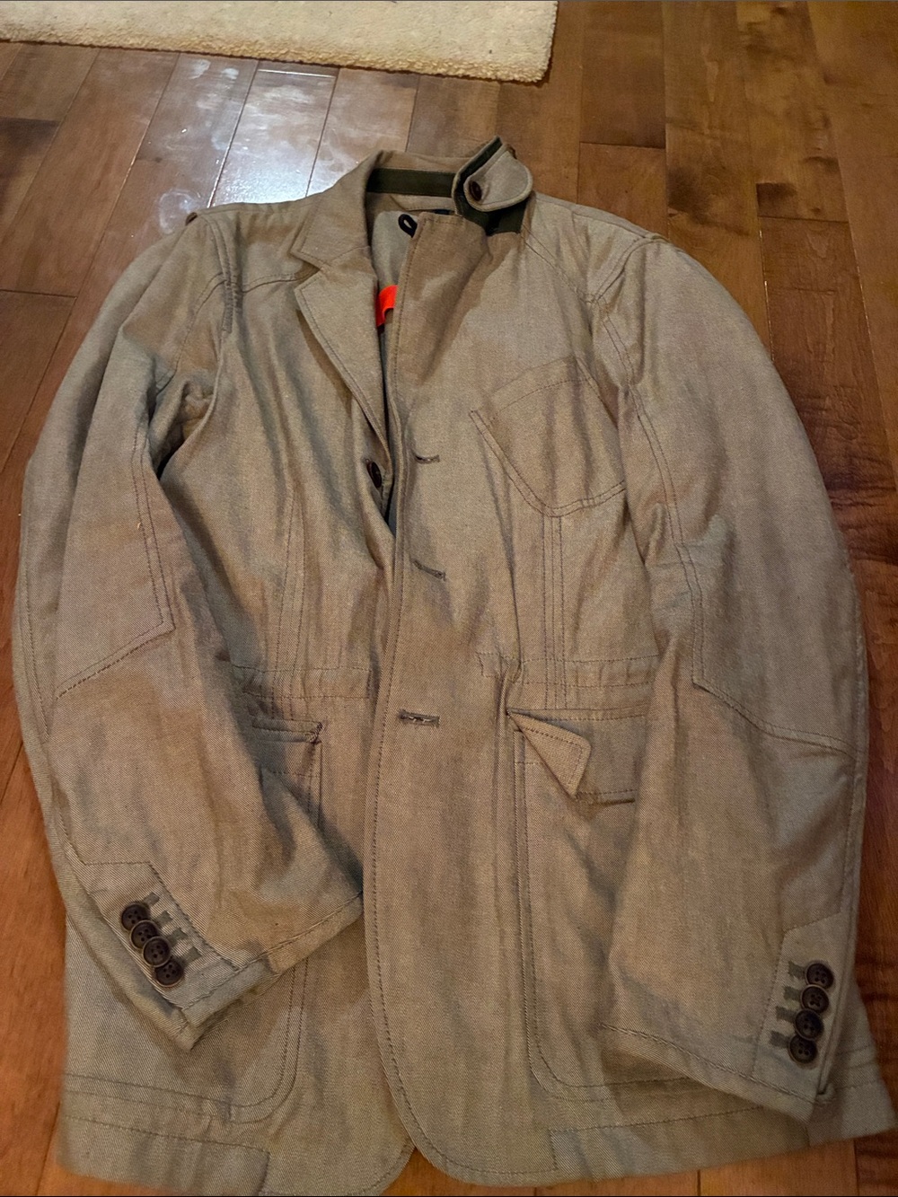 H&M brick lane bikes Beige Utility Blazer Jacket